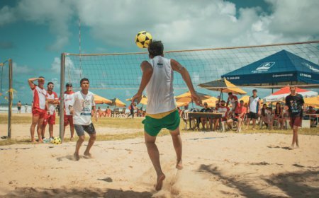 Estudantes do Ensino Médio disputam a 1ª edição do Beach Games na praia da Aruana