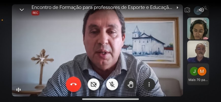 Encontro virtual de esportes reúne mais de 70 professores de Educação Física