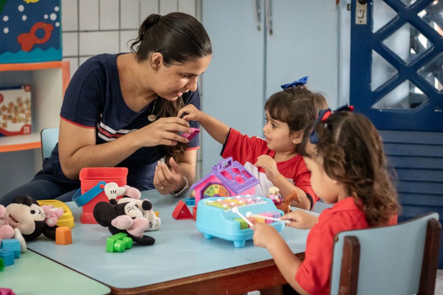 Crianças da Educação Infantil participam de atividades lúdicas na semana de adaptação