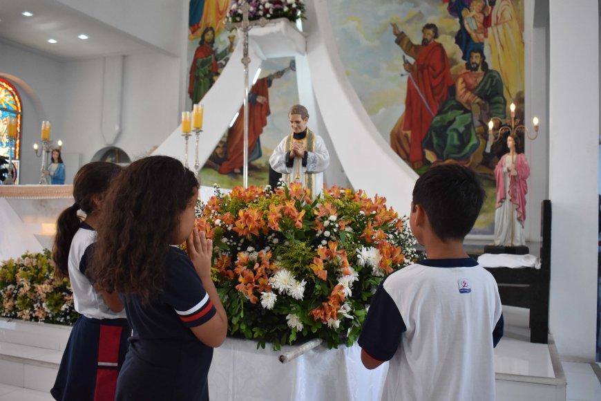 Dom Bosco é celebrado no Colégio Salesiano Aracaju com momentos oracionais e intervalo festivo