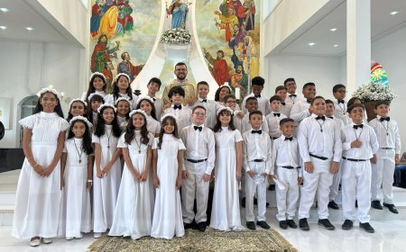 Salesiano Aracaju celebra a Primeira Eucaristia de 32 alunos